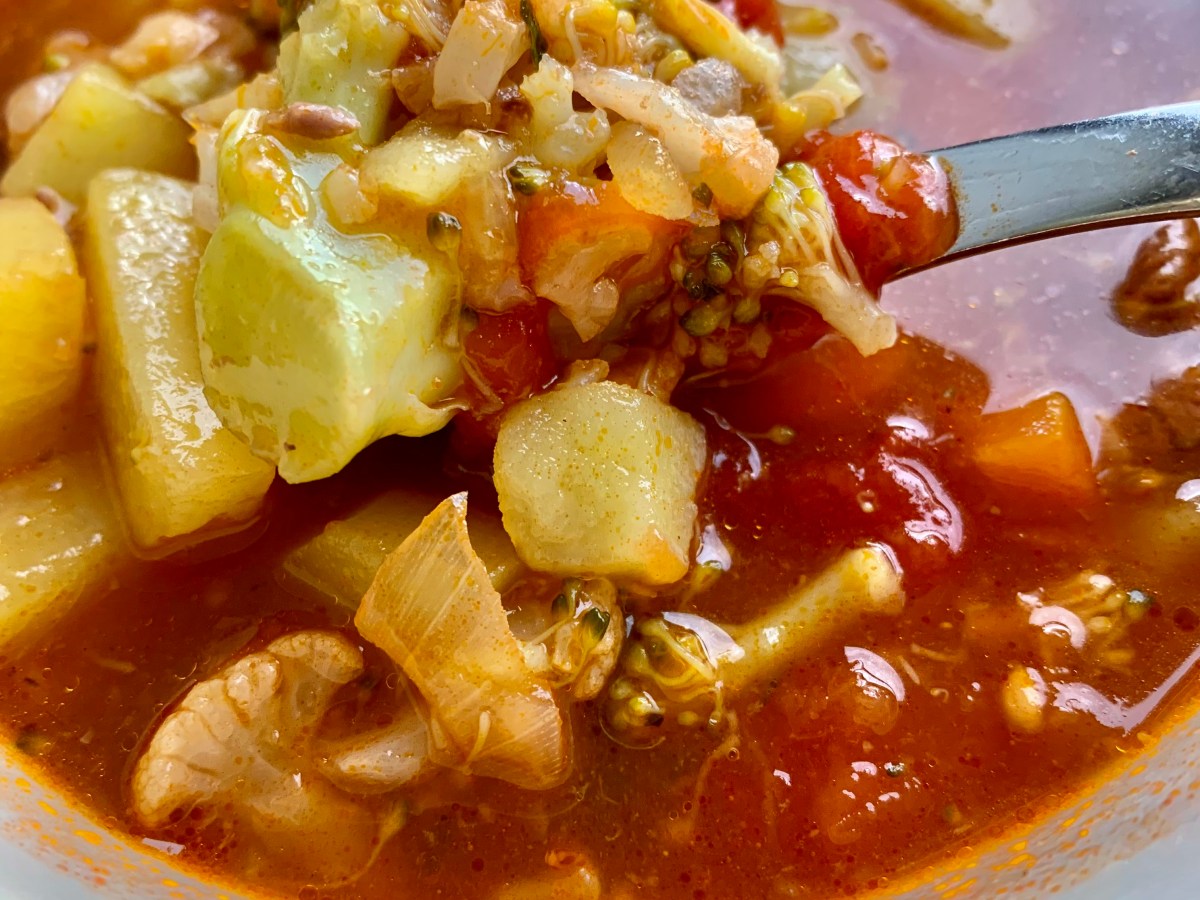 Rezept für eine Gemüsesuppe mit&nbsp;Rindfleisch